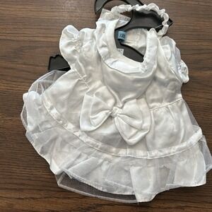 Dog Wedding Dress‎ Size XXS Yappily Ever After Attached Veil